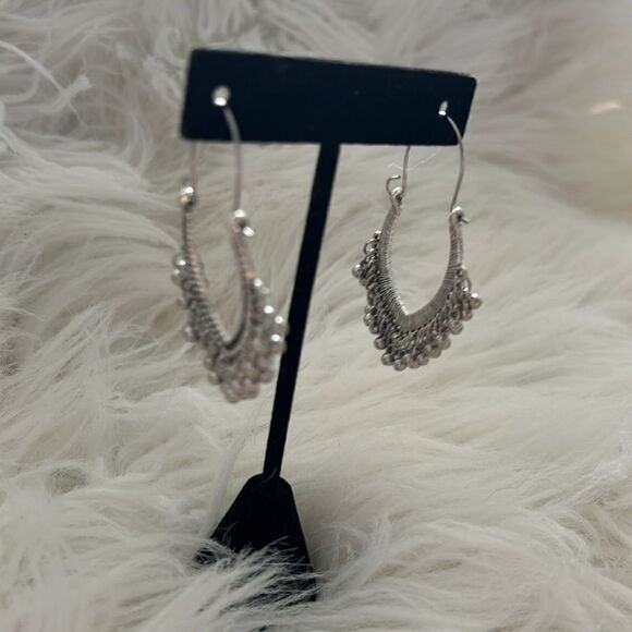 Silver hoops  - Picture 2 of 2